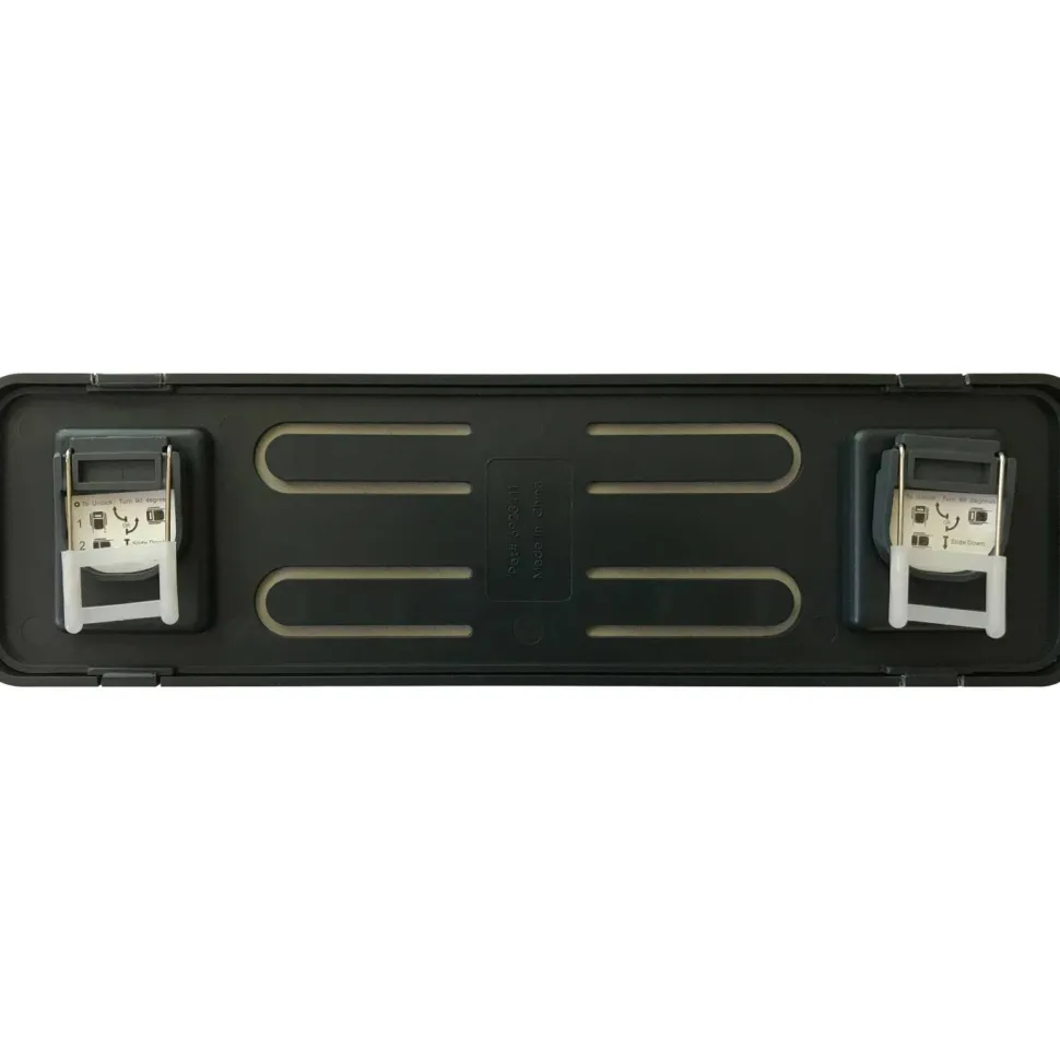 Lorell Recycled Cubicle Nameplate, 0.9"W x 2.7"H, Wall, Plastic, Black
