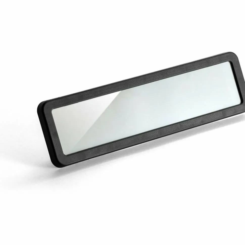 Lorell Recycled Cubicle Nameplate, 0.9"W x 2.7"H, Wall, Plastic, Black