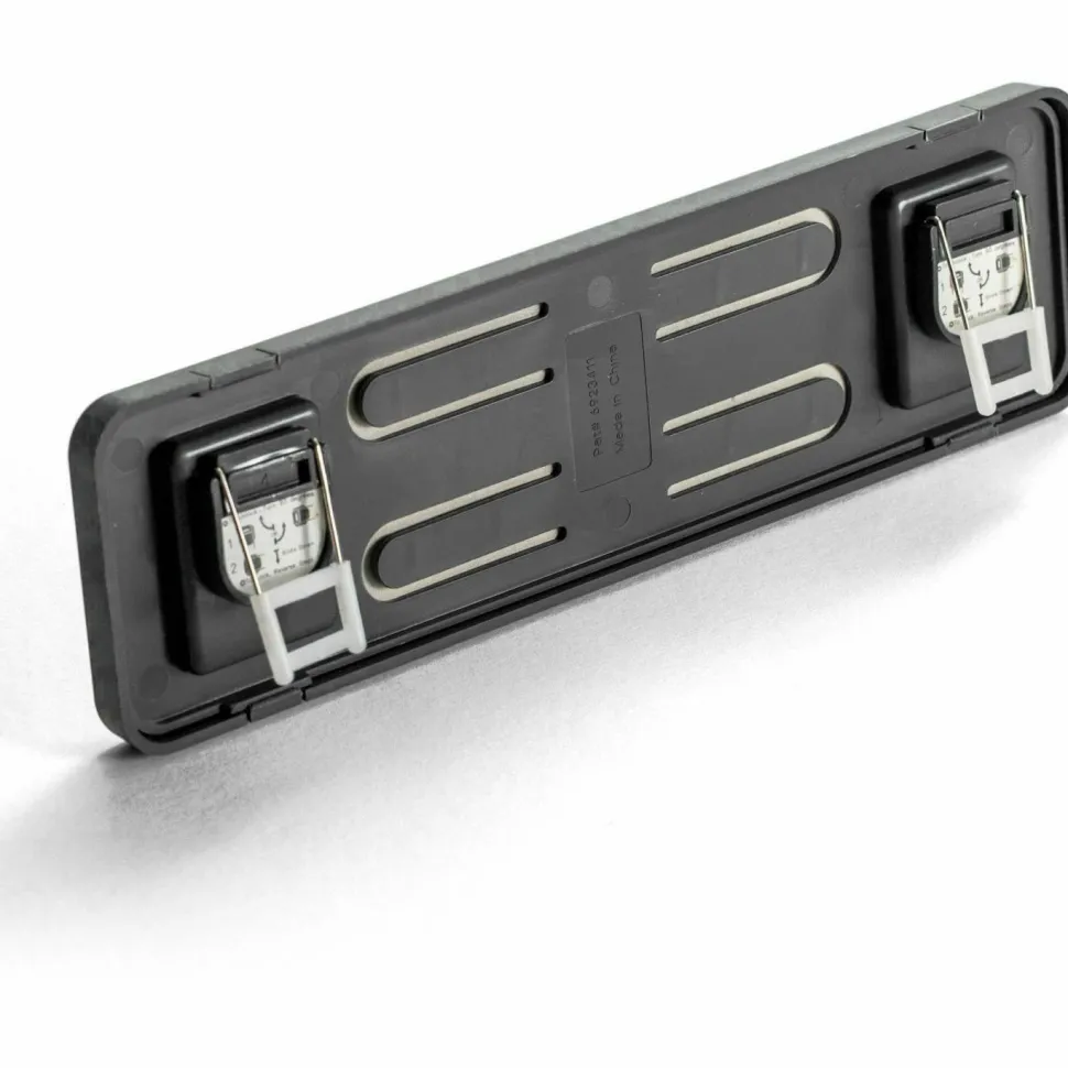 Lorell Recycled Cubicle Nameplate, 0.9"W x 2.7"H, Wall, Plastic, Black