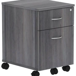 Lorell Relevance 2-Drawer Mobile File Cabinet For Computer Desk, Charcoal