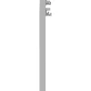 Lorell Relevance Series Desk Leg Frame, Silver, 23.3" Desk Height