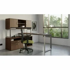 Lorell Relevance Series Desk Leg Frame, Silver, 23.3" Desk Height