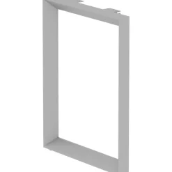 Lorell Relevance Series Desk Leg Frame, Silver, 23.3