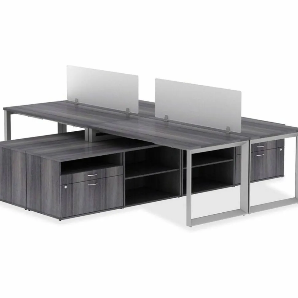 Lorell Relevance Series Modesty/Privacy Panel, Clear, For 59 7/8"W Desk