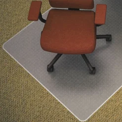 Lorell Rolled Low-Medium Pile Studded Chair Mat, 36