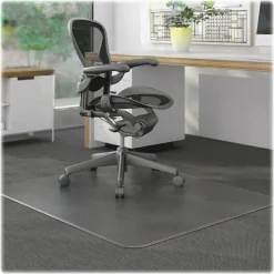 Lorell Rolled Low Pile Studded Chair Mat, 45