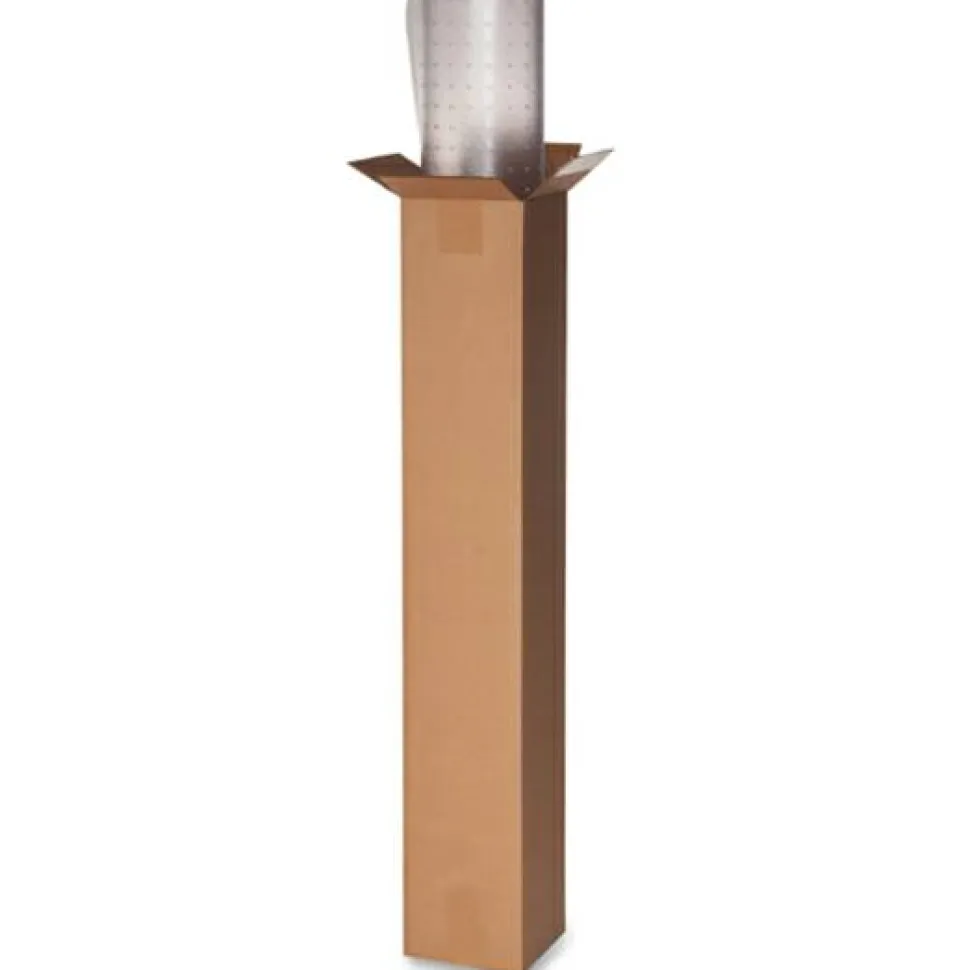 Lorell Rolled Low Pile Studded Chair Mat, 46" x 60"