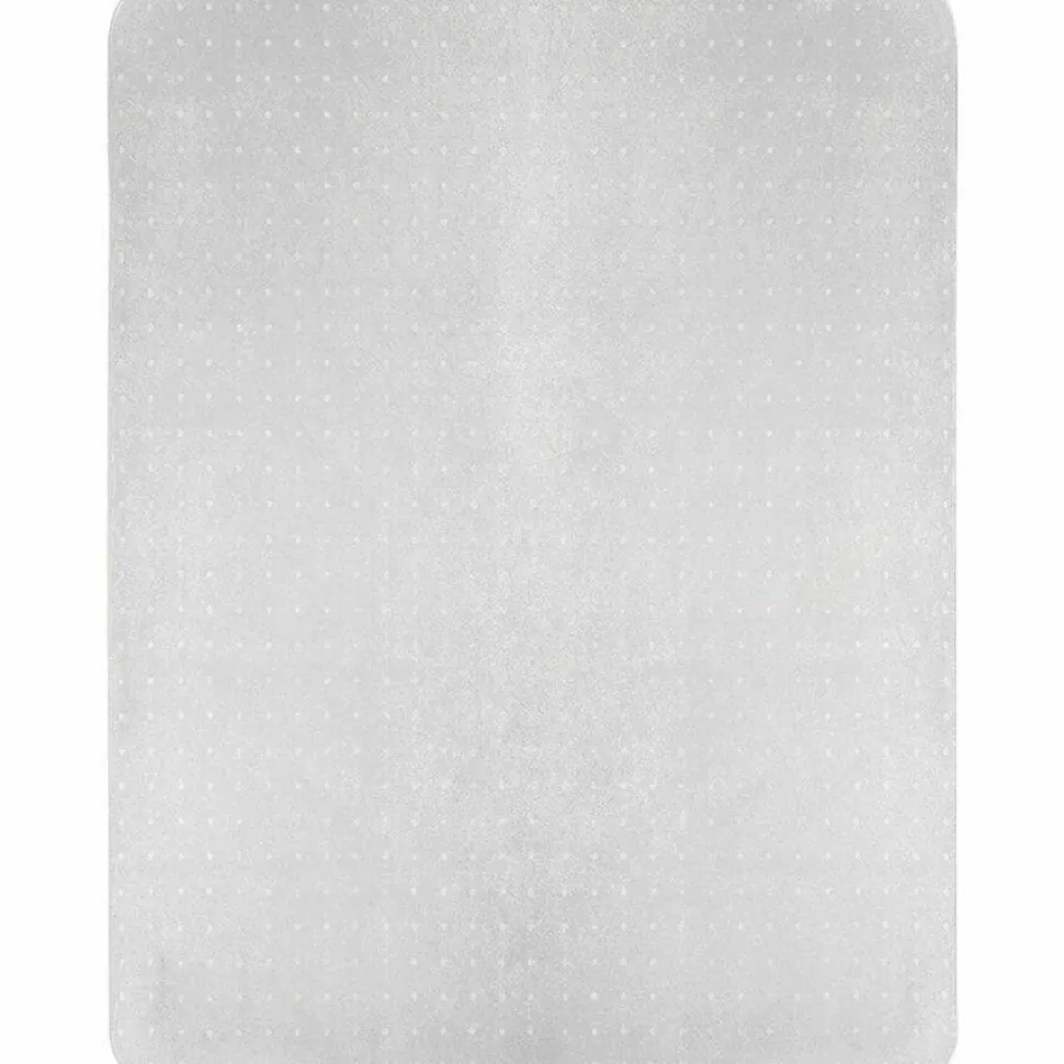 Lorell Rolled Low Pile Studded Chair Mat, 46" x 60"