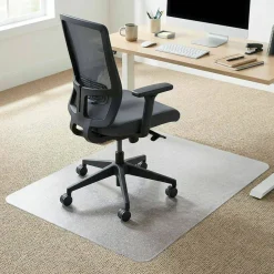 Lorell Rolled Low Pile Studded Chair Mat, 46