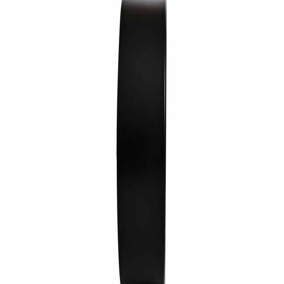 Lorell 12" Round Quiet Wall Clock - Analog - Quartz - Black Case