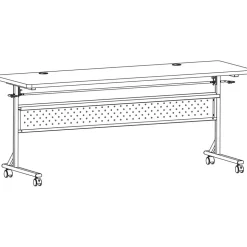 Lorell Shift 2.0 Flip and Nesting Mobile Table