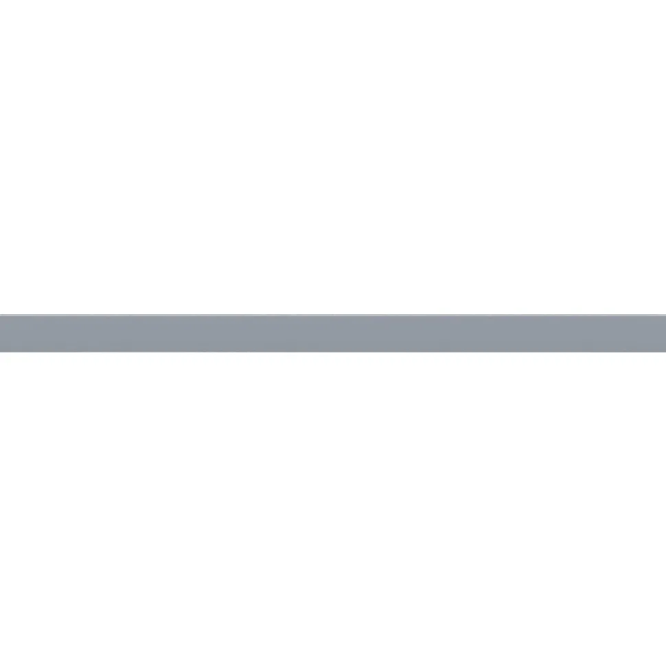 Lorell Single-Wide Horizontal Panel Strip for Adaptable Panel System, 33.1"W x 0.5"D x 1.8"H, Aluminum, Silver