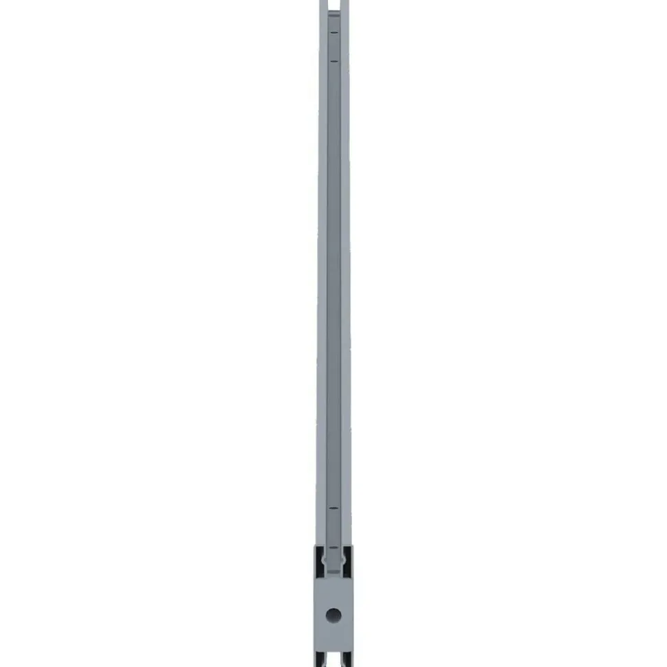 Lorell Single-Wide Horizontal Panel Strip for Adaptable Panel System, 33.1"W x 0.5"D x 1.8"H, Aluminum, Silver
