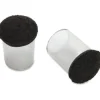 Lorell Sleeve Hard Floor Protectors, 1-7/8” x 1-1/4”, Clear, Set Of 8 Protectors