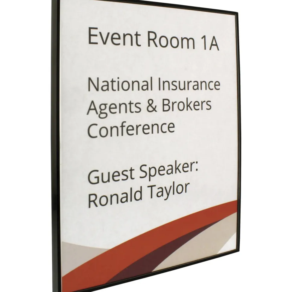 Lorell Snap Plate Architectural Sign