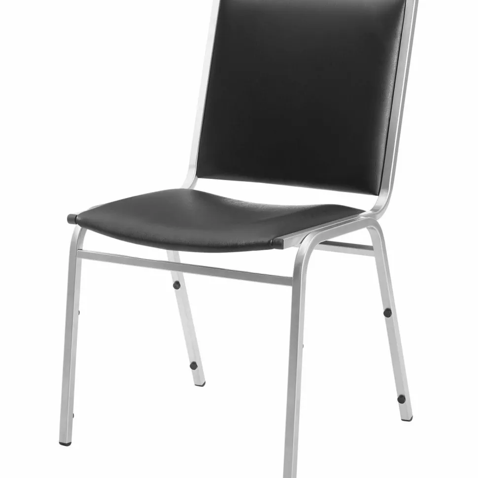 Lorell Stacking Chair Armless Black 4/box