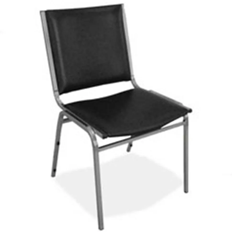 Lorell Stacking Chair Armless Black 4/box