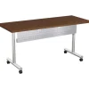 Lorell Training Table Steel Silver Modesty Panel, 54"W, Metallic Silver