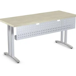 Lorell Training Table Steel Silver Modesty Panel, 54