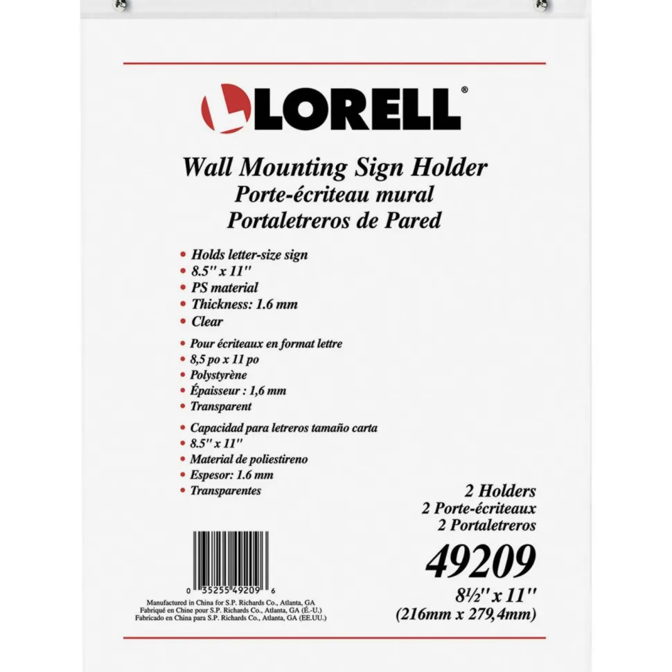 Lorell Wall-Mounted Sign Holders