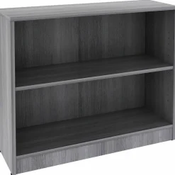 Lorell Weathered Charcoal Laminate Bookcase