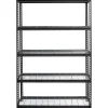 Lorell Wire Deck Shelving, 72"H x 48"W x 18"D, Recycled, Black, Steel, 1Each