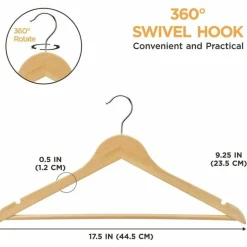 Lorell Wooden Coat Hangers