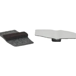 Lorell Wraparound Hard Floor Savers, 1 1/2, Gray, Set Of 16