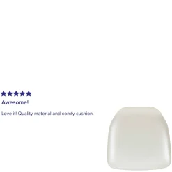 Louise Hard Ivory Vinyl Chiavari Chair Cushion