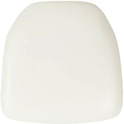 Louise Hard White Vinyl Chiavari Chair Cushion