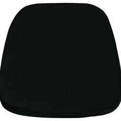 Louise Soft Black Fabric Chiavari Chair Cushion