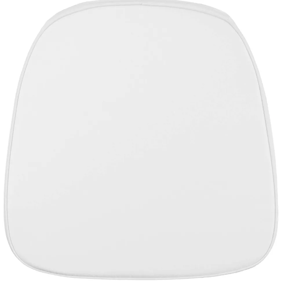 Louise Soft Snow White Fabric Chiavari Chair Cushion