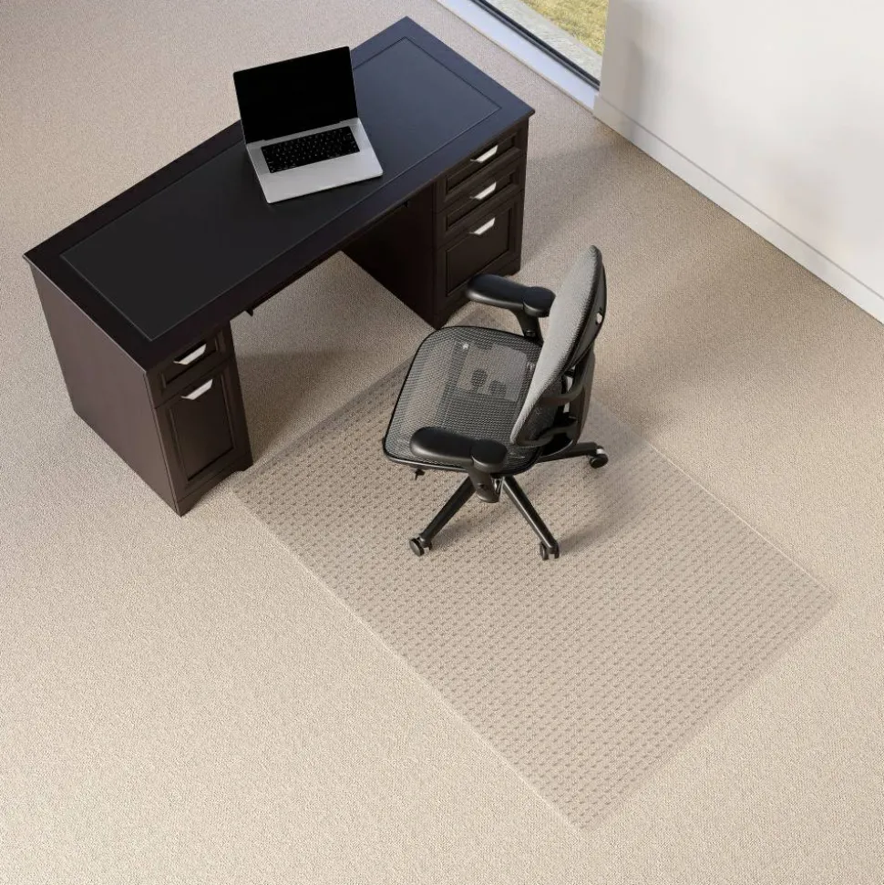 Low Pile Chair Mat, 46" x 60", Clear