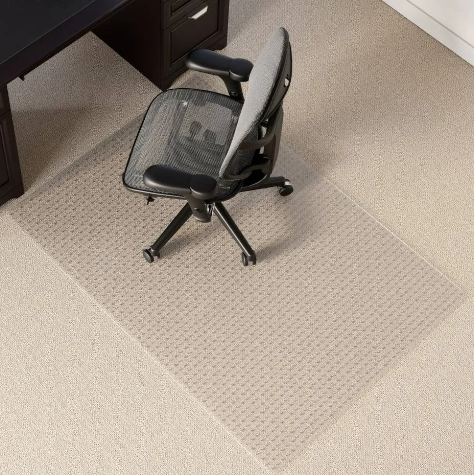 Low Pile Chair Mat, 46" x 60", Clear