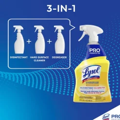 Lysol Advanced Deep Clean All-Purpose Cleaner, 32 Oz, Lemon Breeze, Case Of 12 Bottles