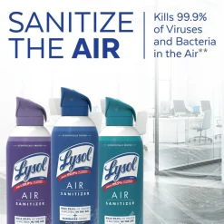 LYSOL Air Sanitizer Spray - Simple Fresh 10 oz., Case of 6 cans
