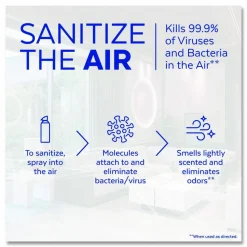 LYSOL Brand Air Sanitizer Spray, White Linen Scent, 10 oz Aerosol Spray