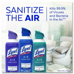 LYSOL Brand Air Sanitizer Spray, White Linen Scent, 10 oz Aerosol Spray