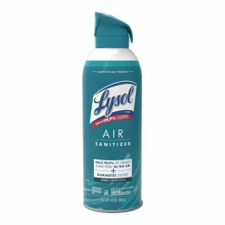 LYSOL Brand Air Sanitizer Spray, Simple Fresh Scent, 10 oz Aerosol Spray, 6/Carton