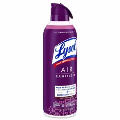 LYSOL Brand Air Sanitizer Spray, White Linen Scent, 10 oz Aerosol Spray, 6/Carton