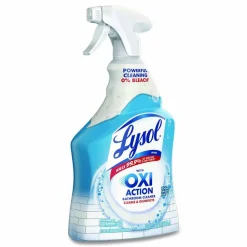 LYSOL Brand Bathroom Cleaner with Hydrogen Peroxide, Cool Spring Breeze Scent, 32 oz Trigger Spray Bottle, 12/Carton