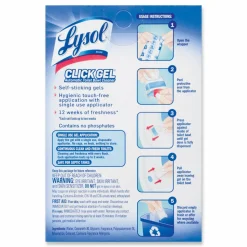 LYSOL Brand Click Gel Automatic Toilet Bowl Cleaner, Atlantic Fresh Scent, 6/Box, 4 Boxes/Carton