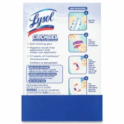 LYSOL Brand Click Gel Automatic Toilet Bowl Cleaner, Lavender Fields Scent, 6/Box, 4 Boxes/Carton