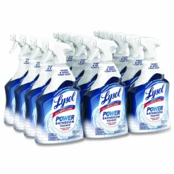 LYSOL Brand Disinfectant Power Bathroom Foamer, Liquid, Atlantic Fresh Scent, 32 oz Spray Bottle, 12/Carton