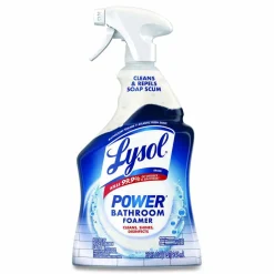 LYSOL Brand Disinfectant Power Bathroom Foamer, Liquid, Atlantic Fresh Scent, 32 oz Spray Bottle, 12/Carton