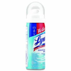 LYSOL Brand Disinfectant Spray To Go, Crisp Linen Scent, 1.5 oz Aerosol Spray, 12/Carton