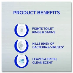 LYSOL Brand Disinfectant Toilet Bowl Cleaner, Atlantic Fresh Scent, 24 oz Angle-Neck Bottle, 9/Carton