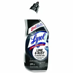 LYSOL Brand Disinfectant Toilet Bowl Cleaner w/Lime/Rust Remover, Atlantic Fresh Scent, 24 oz Angle-Neck Bottle