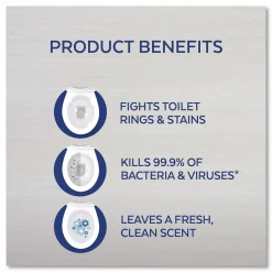 LYSOL Brand Disinfectant Toilet Bowl Cleaner w/Lime/Rust Remover, Atlantic Fresh Scent, 24 oz Angle-Neck Bottle