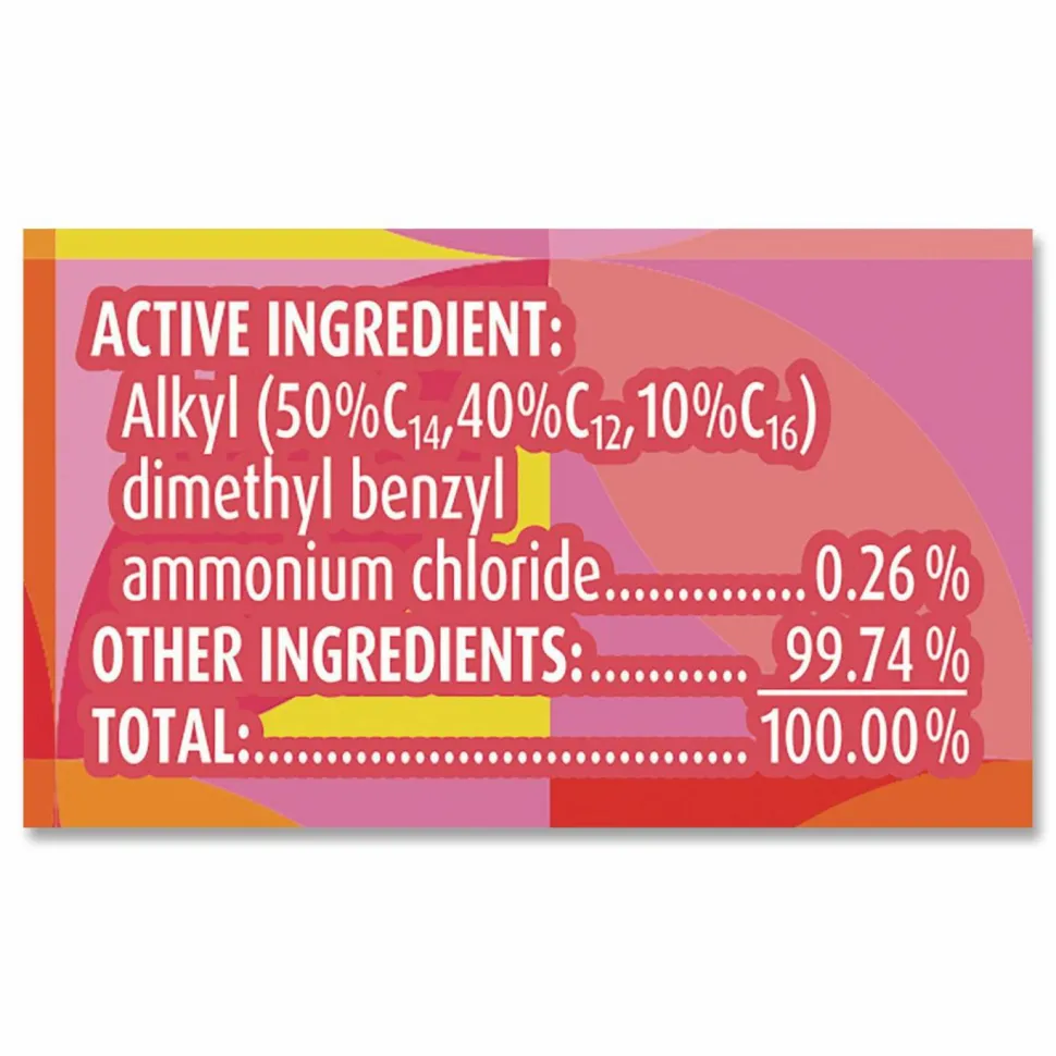 LYSOL Brand Disinfecting Wipes, 1-Ply, 7 x 7.25, Mango and Hibiscus, White, 80 Wipes/Canister, 6 Canisters/Carton